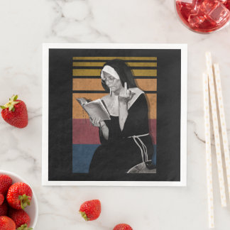 Servilleta De Papel De Cena Niñeras de fumar estilo retro