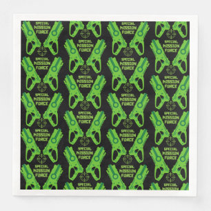 Servilleta De Papel De Cena Niños Juguetes Combatiendo Navidades Y Cumpleaños