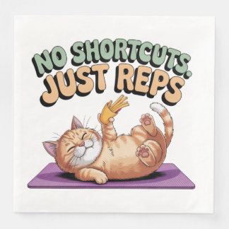 Servilleta De Papel De Cena No hay atajos. Solo repeticiones