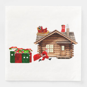 Servilleta De Papel De Cena Noches de cena de Santa Claus Hustle