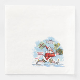 Servilleta De Papel De Cena Noches de papel para la cena de Santa no preparada