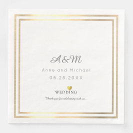 Servilleta De Papel De Cena nuestra recepción de bodas