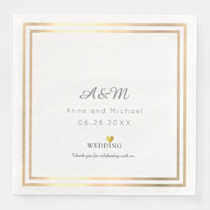 Servilleta De Papel De Cena nuestra recepción de bodas