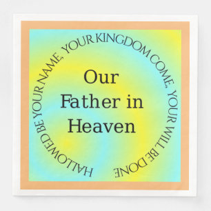 SERVILLETA DE PAPEL DE CENA NUESTRO PADRE EN EL CIELO