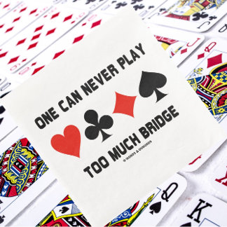 Servilleta De Papel De Cena Nunca Se Puede Jugar Demasiado Puente Cuatro Traje