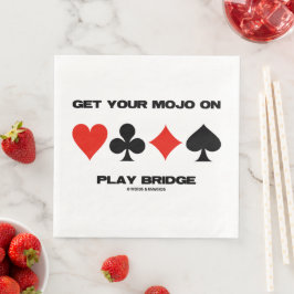 Servilleta De Papel De Cena Obtén tu Mojo En Juego Puente Cuatro Trajes De Tar