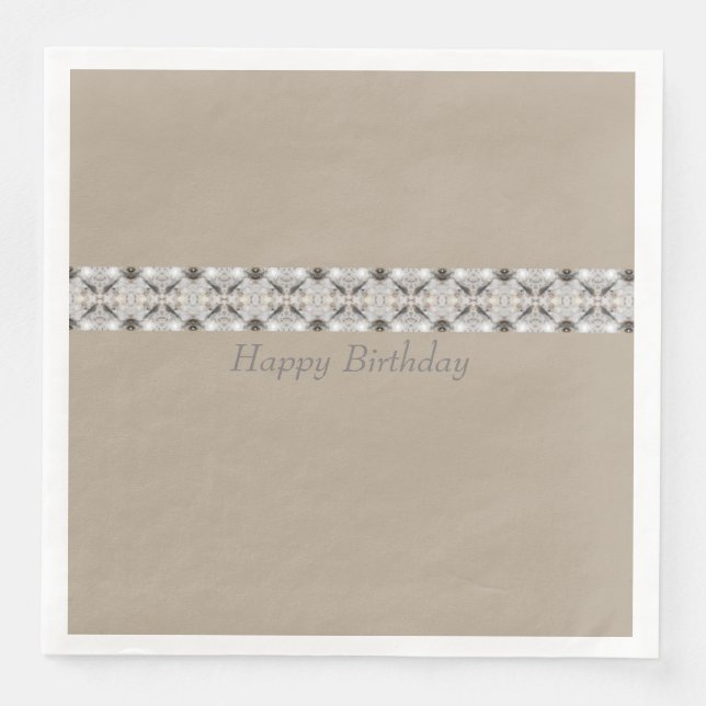 Servilleta De Papel De Cena Ocasión Elegante Patterada (Anverso)