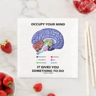 Servilleta De Papel De Cena Occupy Your Mind Te Da Algo Que Hacer