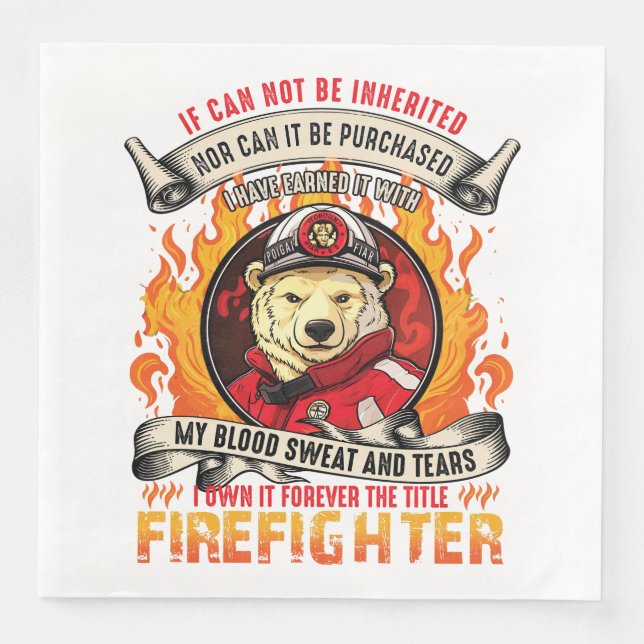 Servilleta De Papel De Cena Osos polares (Anverso)