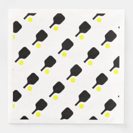 Servilleta De Papel De Cena Palas y bolas de pelota