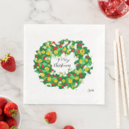 Servilleta De Papel De Cena Papel Napkin: Feliz Navidad