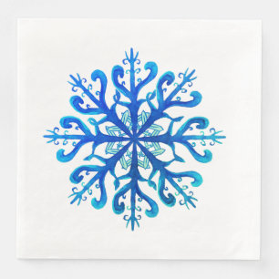 Servilleta De Papel De Cena Papel Snowflake