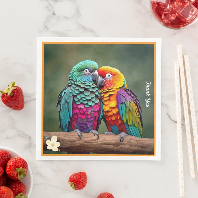 Servilleta De Papel De Cena "Paraíso de las plumas" (In situ)