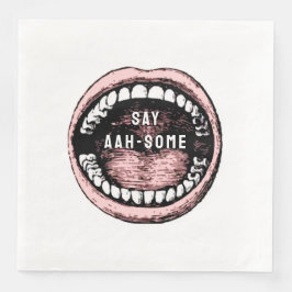 Servilleta De Papel De Cena Partido de Graduación de la Escuela Dental