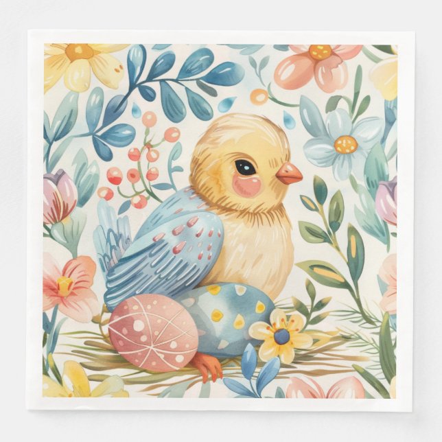 Servilleta De Papel De Cena Pascua de primavera 7 (Anverso)