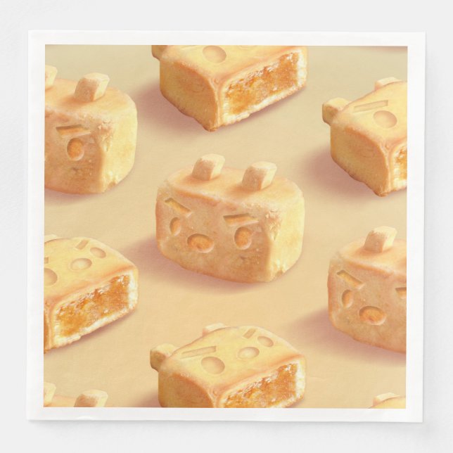 Servilleta De Papel De Cena Pastel de piña (Anverso)