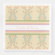 Pastel Floral y Raya