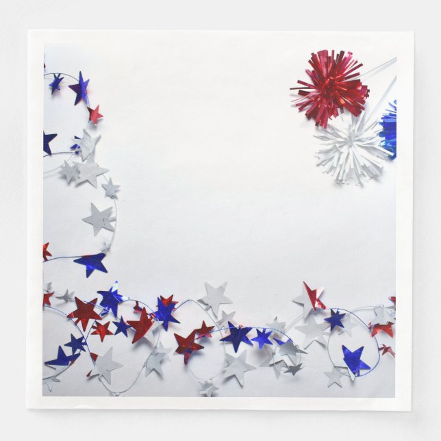 Servilleta De Papel De Cena Patriótico (Anverso)