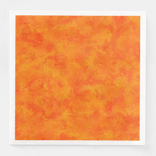 Servilleta De Papel De Cena Patrón abstracto naranja
