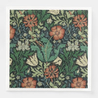 Patrón de Art Nouveau floral William Morris Compto