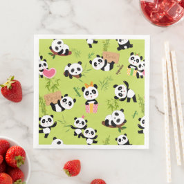 Servilleta De Papel De Cena Patrón de Panda 3