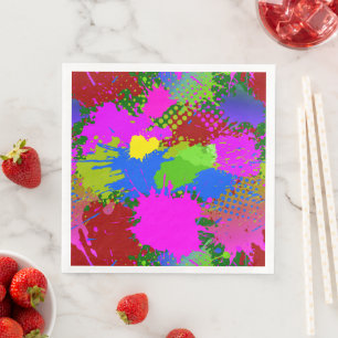 Servilleta De Papel De Cena Patrón de pintura 3