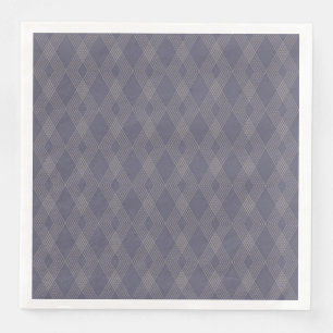 Servilleta De Papel De Cena Patrón de zag en zig gris, fresco, moderno, de mod