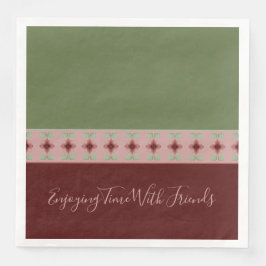 Servilleta De Papel De Cena Patrón decorativo acentuado