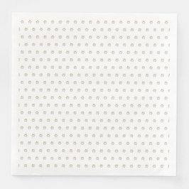 Servilleta De Papel De Cena Patrón elegante Starry Faux Gold Stars White