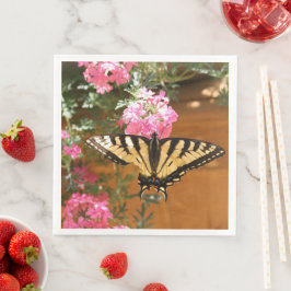 Servilleta De Papel De Cena Patrón Oro Y Rosa