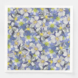 Servilleta De Papel De Cena Patrón sin costura de Columbines