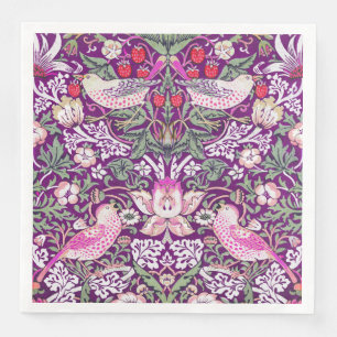 Servilleta De Papel De Cena Patrón William Morris Strawberry Thief