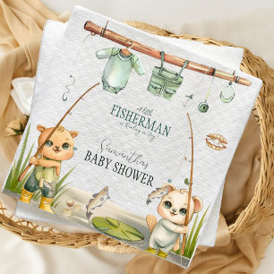Servilleta De Papel De Cena Pequeño pescador ruso se tambalea en Baby Shower a