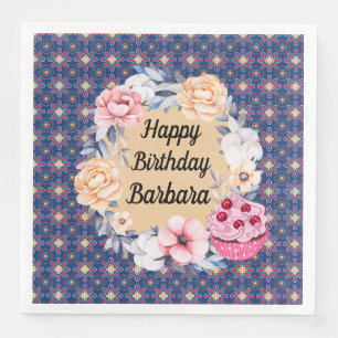 Servilleta De Papel De Cena Personaliza Feliz Cumpleaños