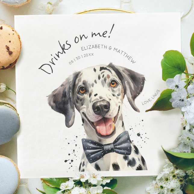 Servilleta De Papel De Cena Personalizable acuático Dalmatian Waiter (Subido por el creador)