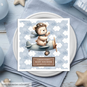 Servilleta De Papel De Cena Personalización de las toallas Baby Shower del pil