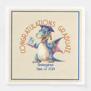 Servilleta De Papel De Cena Personalizado Dragon Kindergarten Graduado