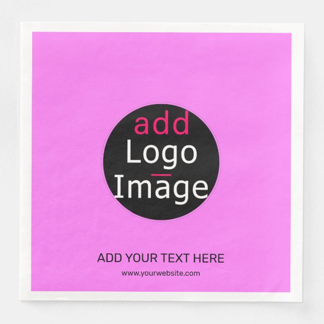 Servilleta De Papel De Cena Personalizado profesional moderno Moda empresarial (Anverso)