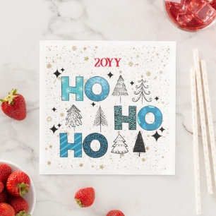 Servilleta De Papel De Cena Personalizar de Santa Claus