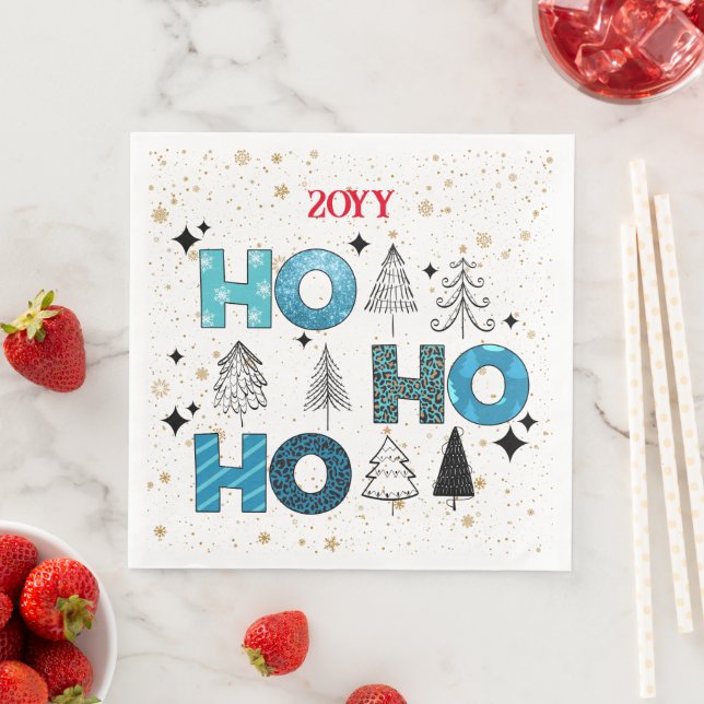 Servilleta De Papel De Cena Personalizar de Santa Claus (In situ)