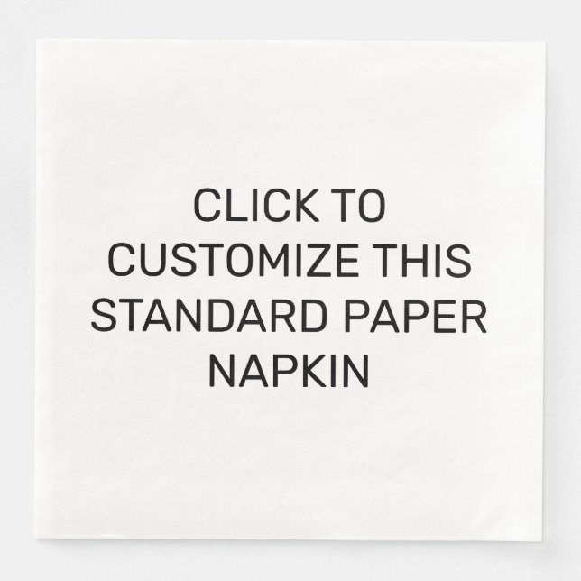 SERVILLETA DE PAPEL DE CENA PERSONALIZAR ESTE PAPEL ESTÁNDAR NAPKIN (Anverso)