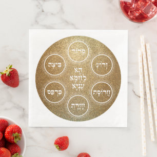 Servilleta De Papel De Cena Pesach Seder y festividad de la cena
