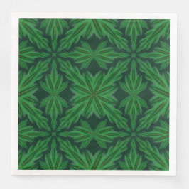 Servilleta De Papel De Cena Pine Mandala Forest Paper