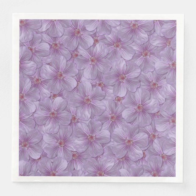 Servilleta De Papel De Cena Pineywoods Geranium Seamless Pattern (Anverso)