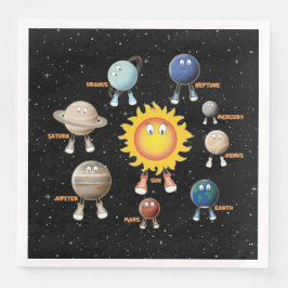 Servilleta De Papel De Cena Planetas y el sistema solar