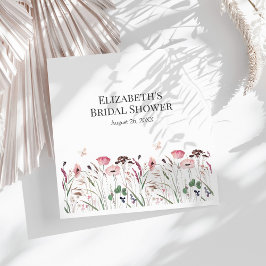 Servilleta De Papel De Cena Poppy Pink Meadow Brilla Ducha