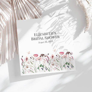 Servilleta De Papel De Cena Poppy Pink Meadow Brilla Ducha