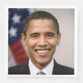 Servilleta De Papel De Cena Presidente electo de EE. UU. Barack Obama