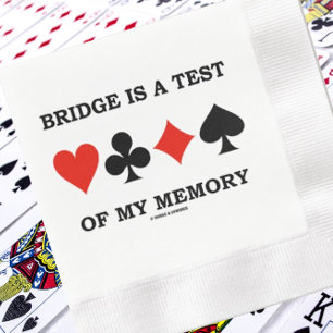 Servilleta De Papel De Cena Puente Es Una Prueba De Mi Memoria Cuatro Trajes D