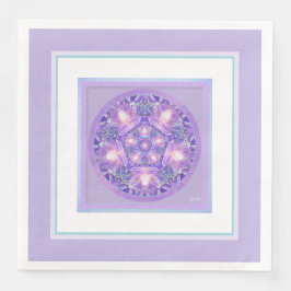 Servilleta De Papel De Cena Púrpura W1